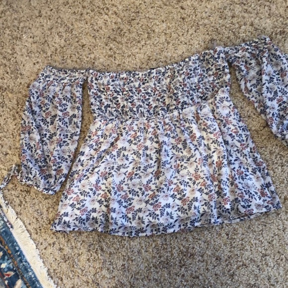 American Eagle Strapless Floral Top | S - Picture 3 of 4